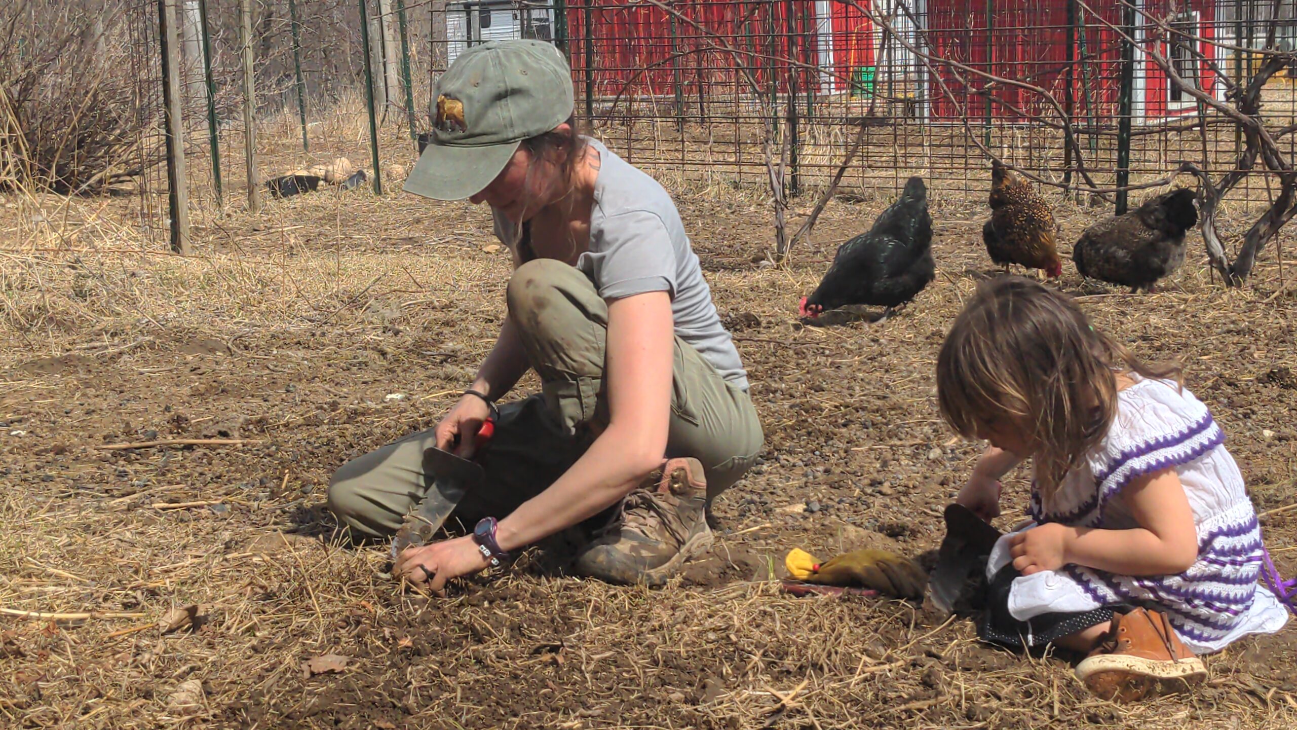 Garden work, seed starting, and the outdoors.